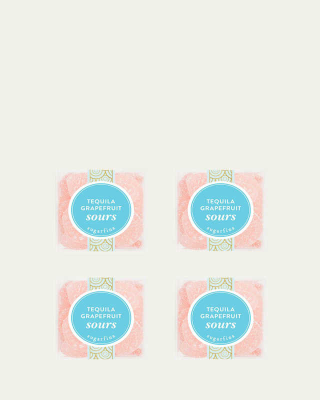Tequila Grapefruit Sours, Small Cube 4-piece Candy Set